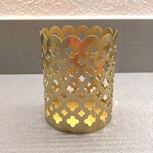 Gold pencil holder